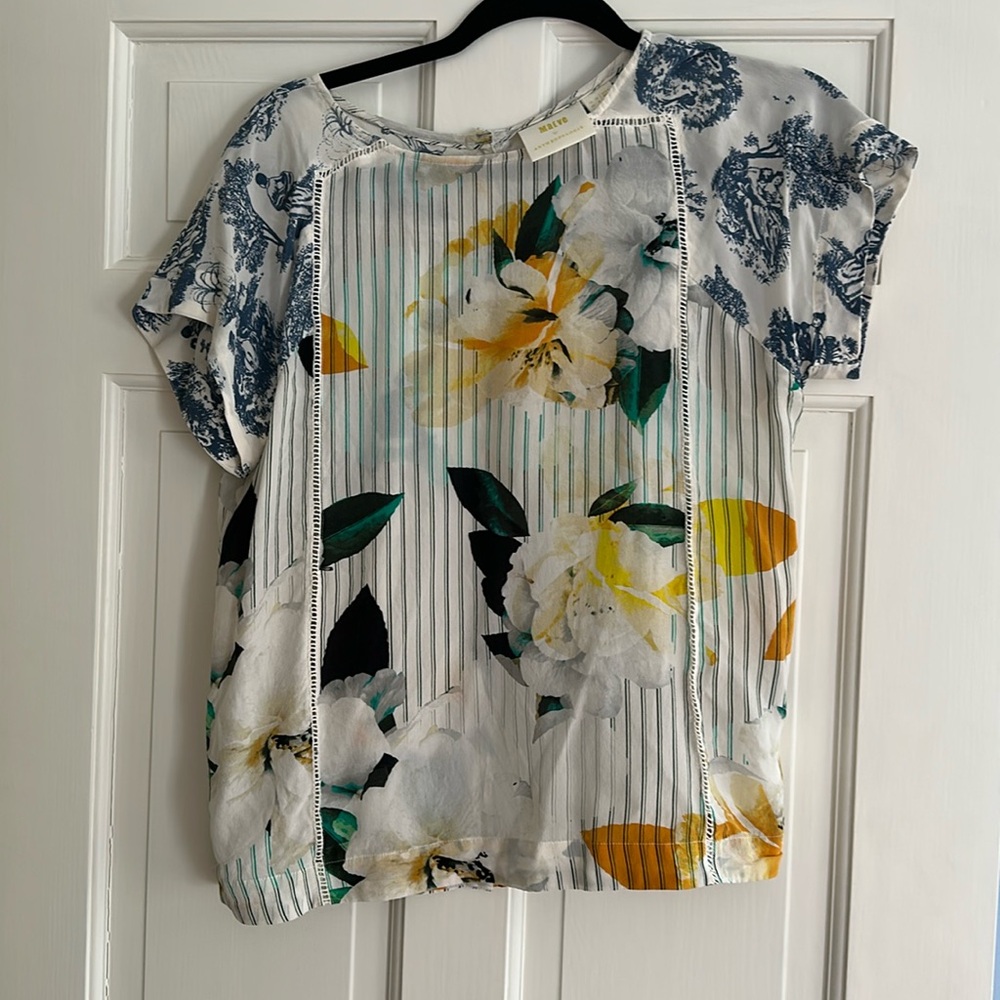 Anthropologie Maeve T shirt blouse